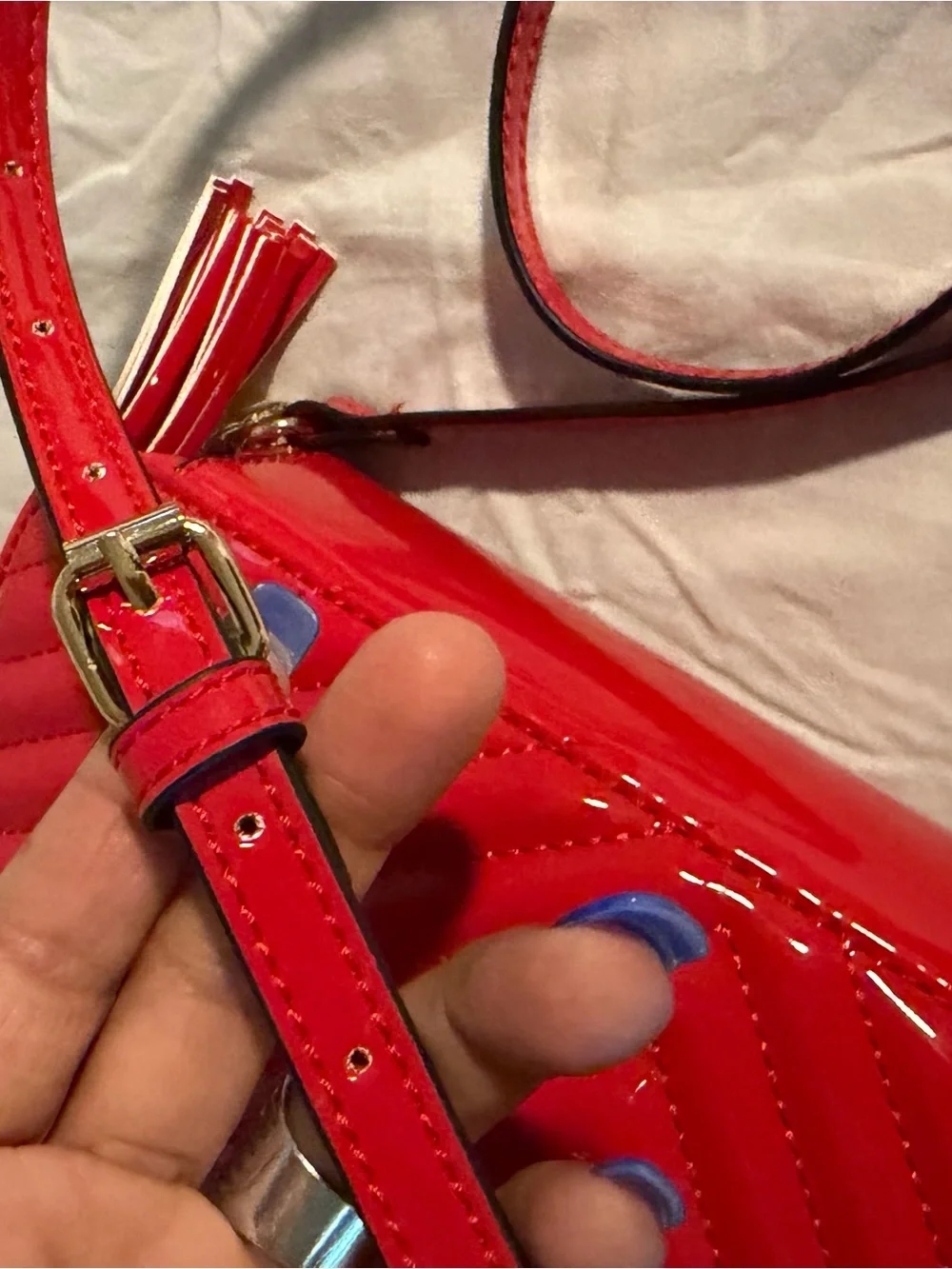 New Red  Aldo’s patent leather Crossbody Bag